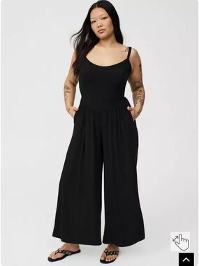 Torrid Super Soft Rib Wide-Leg Jumpsuit Size 4